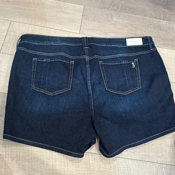 SLINK JEANS WOMENS CURVY DENIM SHORTS SIZE 24 - Picture 9 of 9
